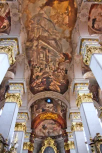Ceiling Fresco in the St. Giles' Church, Prague