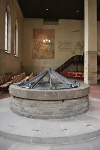 The restored well inside the Bethlehem Chapel