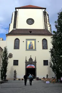 The Courtyard of the Church of Our Lady of the Snow in Prague