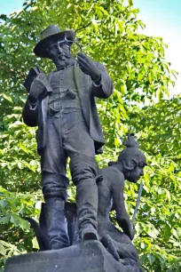 Statue of Benedikt Roezl on Charles Square in Prague