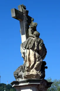 Statue of St Luidgard's dream, Charles Bridge