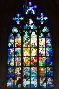 St. Cyril and Methodius window, St. Vitus Cathedral, Prague