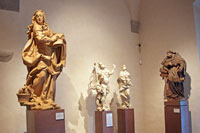 Baroque sculptures in the Schwarzenberg Palace, Prague