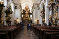 Interior of the Church of Our Lady Victorious in Prague