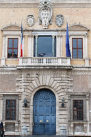Portico of the Palazzo Farnese in Rome