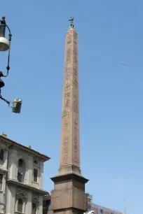 The obelisk on the Fountain of the Four Rivers in Rome