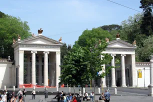 Entrance to Villa Borghese at Piazzale Flaminio