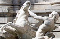 The Restive Sea Horse, Trevi Fountain