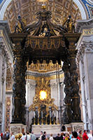 Canopy (baldachin) in the St. Peter's Basilica