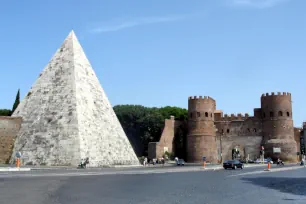Pyramid of Caius Cestius and Porta San Paolo