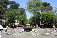 Fountain at the Borghese Park in Rome