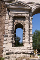 Detail of the Porta Maggiore in Rome