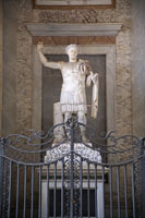 Statue of Constantine the Great in the narthex of St John Lateran in Rome