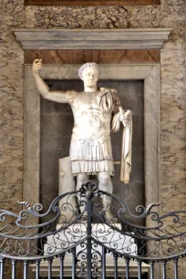 Statue of Constantine the Great in the narthex of St John Lateran in Rome