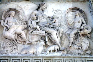 Ara Pacis, east side