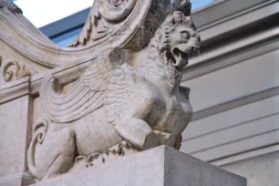 Winged lion on the Ara Pacis altar table