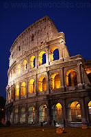 The colosseum at night