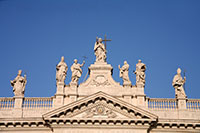 Statues on the facade of the Saint-John Lateran basilica