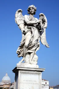 Angel statue on the Ponte Sant'Angelo (Bridge of the Holy Angel), Rome