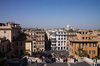 View from Spanish Steps in Rome