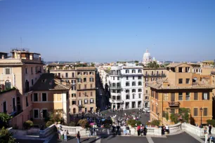 View from Spanish Steps in Rome