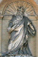 Statue of Moses on the Fountain of Moses, Rome