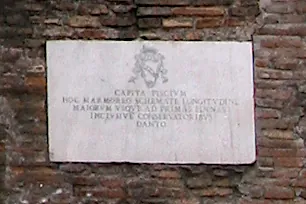Placard on the Porticus of Octavia