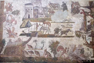 Roman Mosaic in the Museo della Civilta Romana, Rome