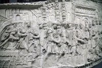 Panel of the Trajan Column in the Museo della Civilta Romana, Rome