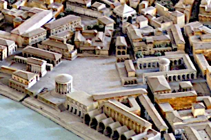 Scale Model of Forum Boarium in ancient Rome