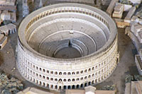 A Scale Model of the Colosseum in Imperial Rome