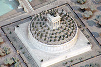 Scale model of Hadrian's Mausoleum in Rome