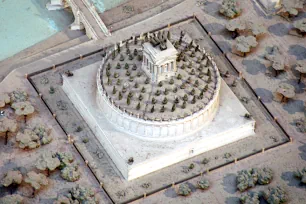 Scale model of Hadrian's Mausoleum in Rome