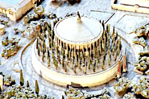 Scale Model of the Mausoleum of Augustus in Rome