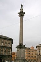Column at the Santa Maria Maggiore Square