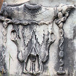 Relief with an ox-skull, the Basilica Aemilia, Forum Romanum