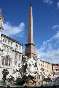 Fountain of the four rivers, Piazza Navona, Rome