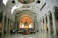 Interior of St. Peter in Chains in Rome