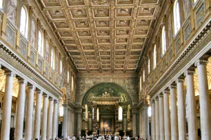 Interior of the Basilica Santa Maria Maggiore in Rome