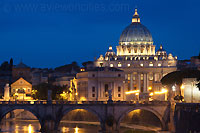 St. Peter's Basilica seen from the Umberto I bridge