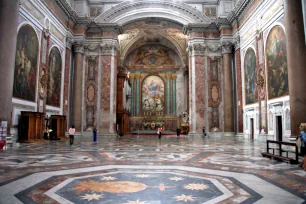 Interior of the Santa Maria degli Angeli in Rome