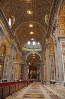Nave of the St. Peter's Basilica in Rome