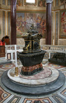 The font in the Lateran Baptistery, Rome