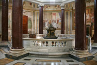 Interior of the Lateran Baptistery in Rome