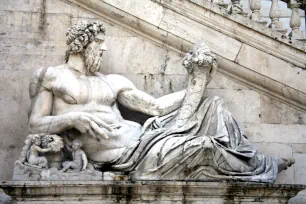 Tiber Statue at the Palazzo Senatorio in Rome