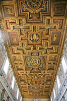 Ceiling of the Santa Maria in Aracoeli church in Rome