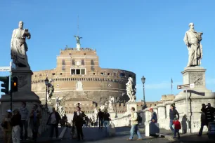View towards Castel Sant'Angelo in Rome