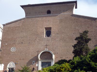 Front facade of the Santa Maria in Aracoeli in Rome