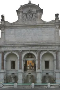 Central arches of the Fontana dell'Acqua Paola, Rome