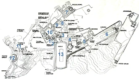 Map of Villa Adriana